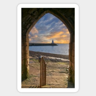 Hartlepool Pier and Lighthouse from Sandwell Gate Sticker